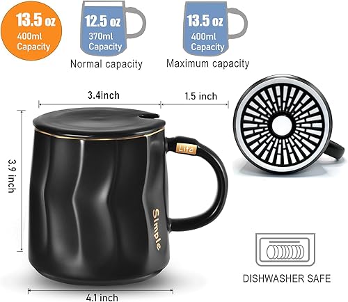 Miniatura 5 de Juego de calentador y taza de café, calentador de café inteligente para escritorio con apagado automático para escritorio, uso en casa, oficina,