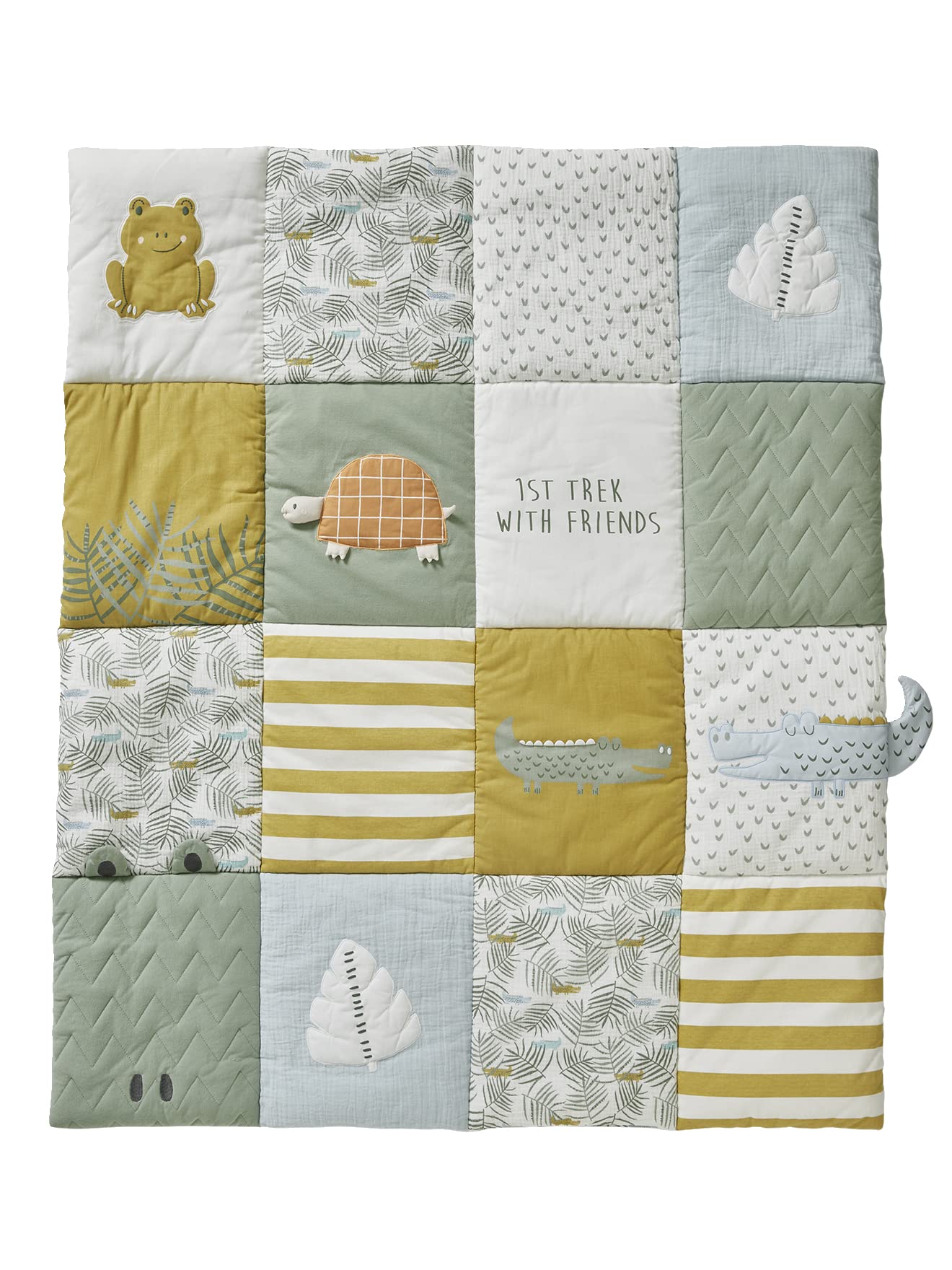 VERTBAUDET Tapis de Sol/Fond de Parc matelassé Trek Multicolore 100X120