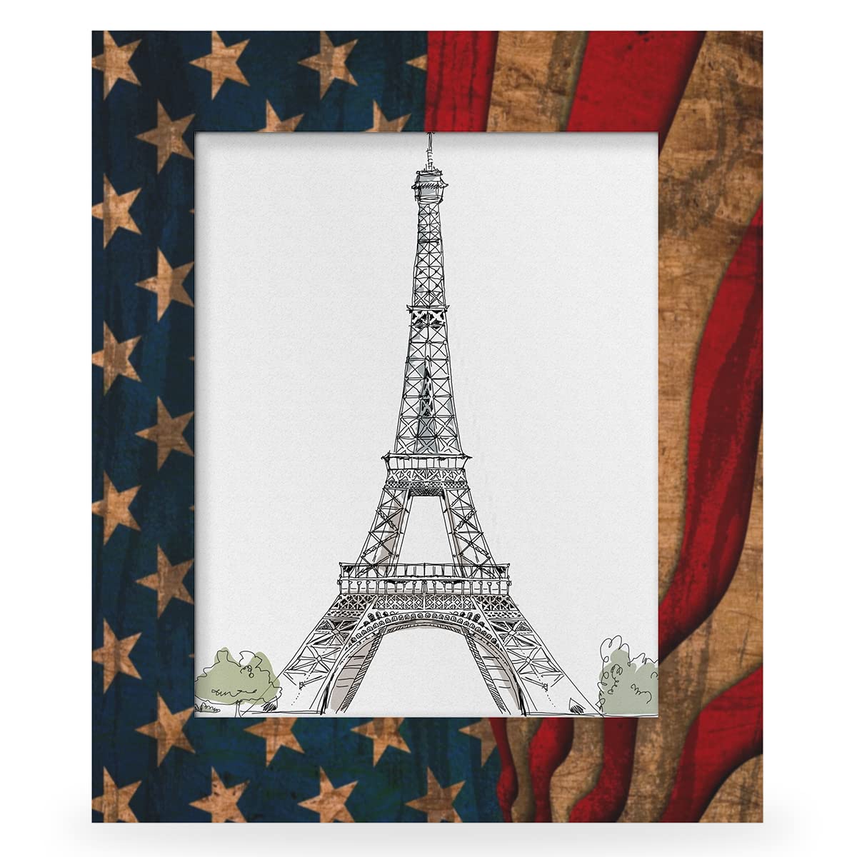 Amazon.com - Mardesigns American Flag 8x10 Picture Frame, Vintage