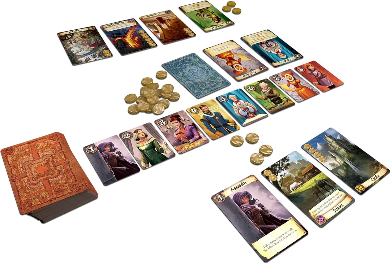 Z-Man Games,Various,ZMGZC01, Citadels Revised Edition , Board Game , Ages 10+ , 2-8 Players , 30-60 Minutes Playing Time