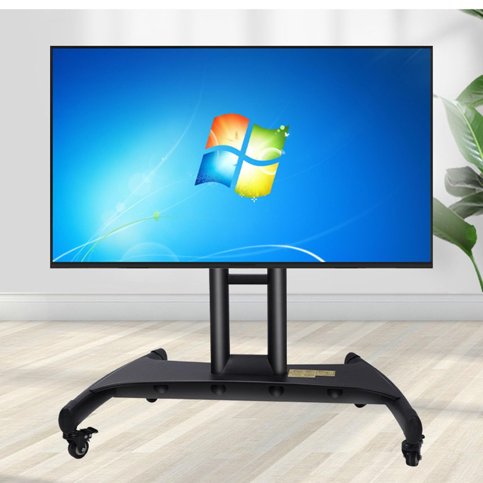 Support TV mobile sur roulettes 40-80" | Inclinaison 0-90° réglable noir