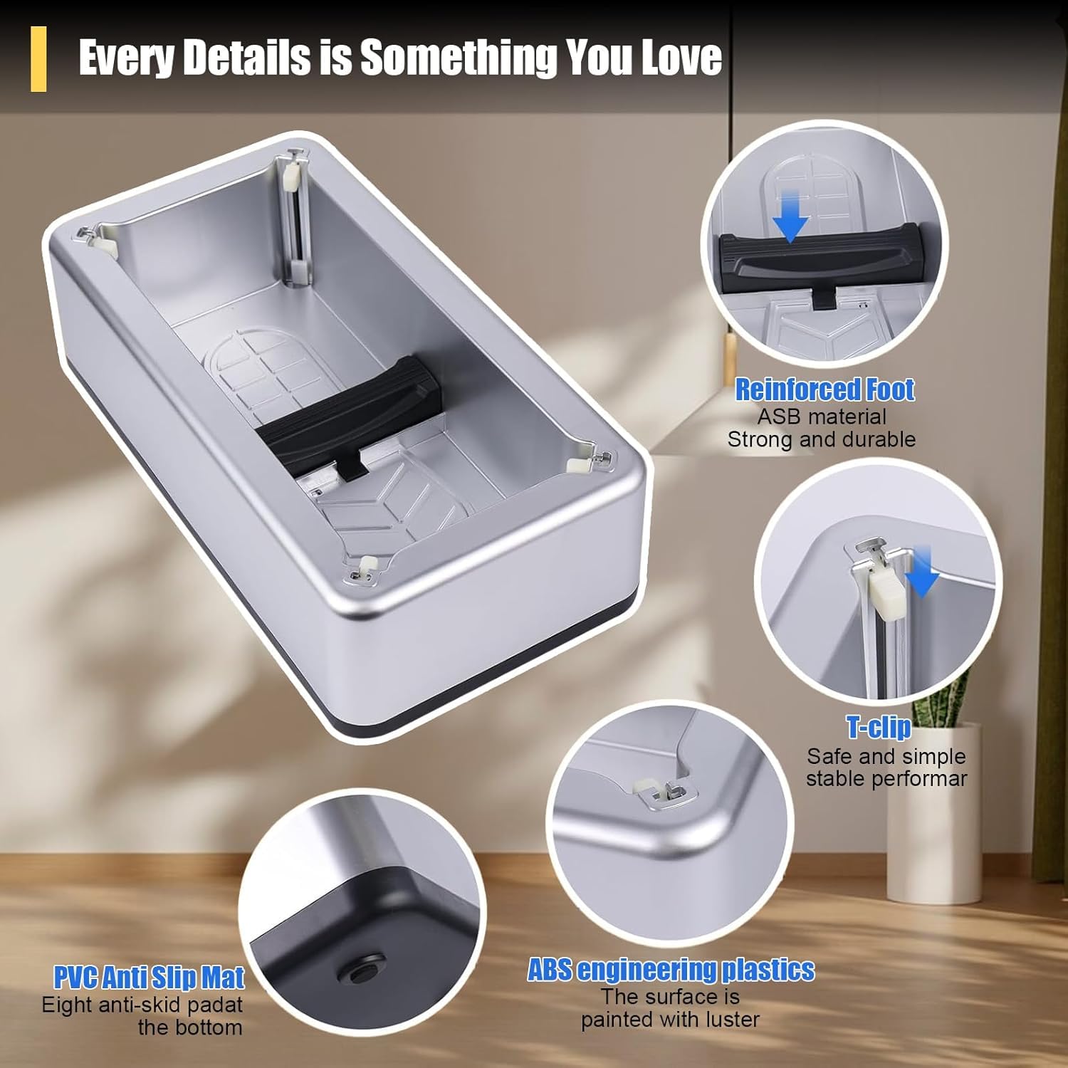 Distributeur Automatique De Covers Chaussures - Avec 100 Covers Jetables - Pour Maison, Hôtel, Laboratoire