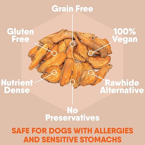 Miniatura 3 de Davie's Sweet Potato Dog Treats - Golosinas saludables para perros hechas solo en Estados Unidos, golosinas naturales para perros, alternativa