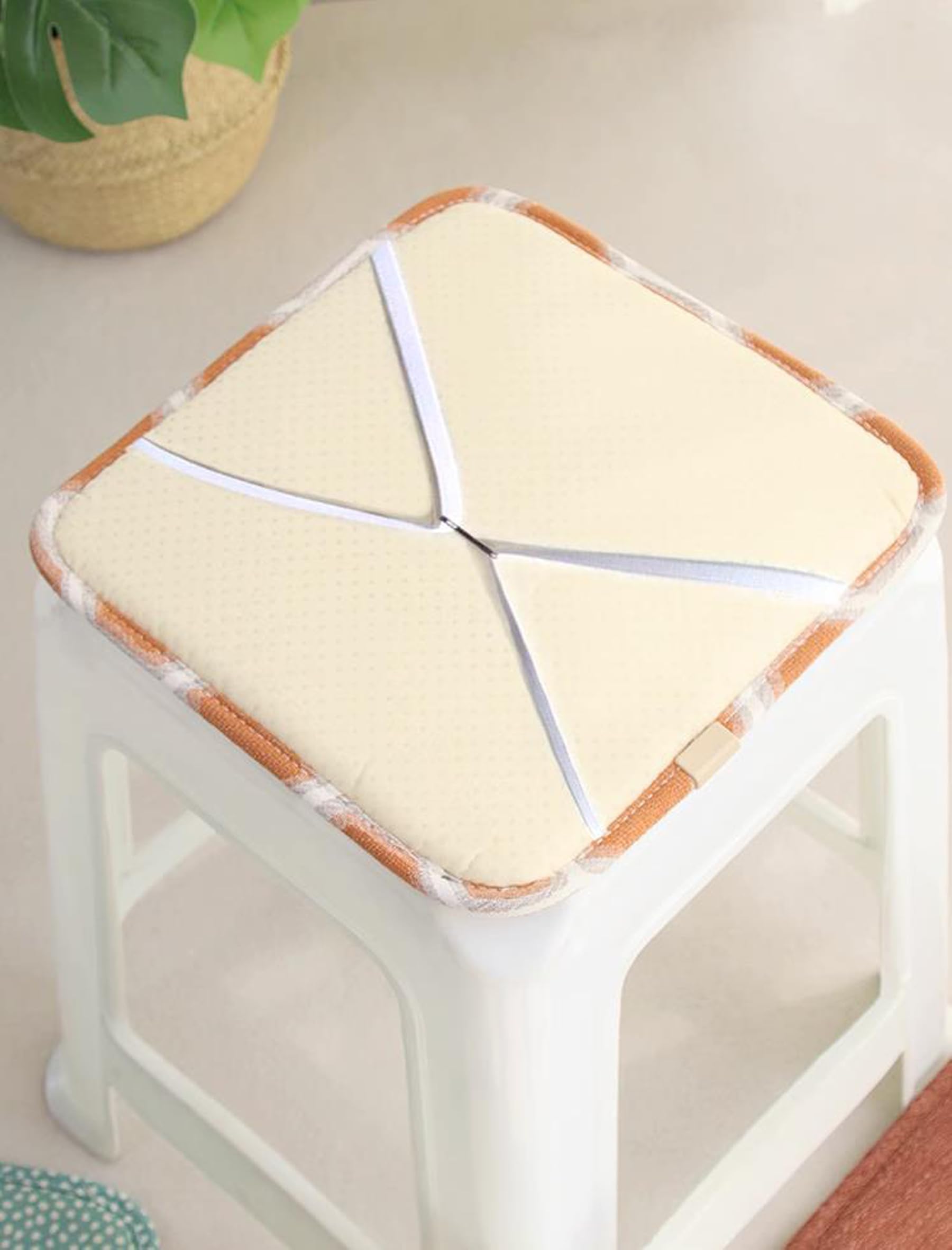 Cuscini quadrati antiscivolo per sedia da 35,6 cm, con laccetti, lavabile, grigio, per sgabello da bar, rimovibile, per sedie e sgabelli da pranzo al chiuso (35,6 x 35,6 x 5 cm