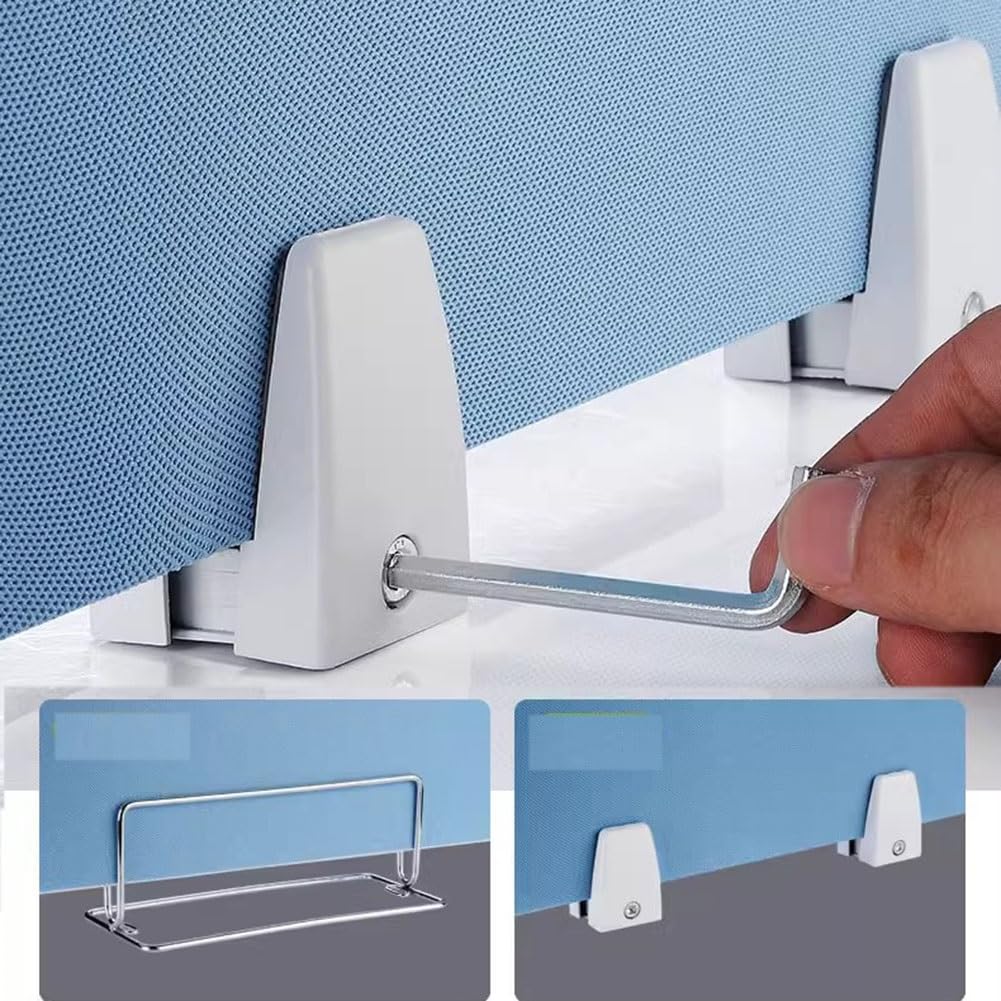 Bureau Privacy Divider, Akoestisch Bureau Privacy Paneel, Bureau Divider Bureau Scheidingswand Geluidsreducerende Geluidsdichte Verdelers Met Steunvoeten Voor Klaslokaal Tafel (30X120CM