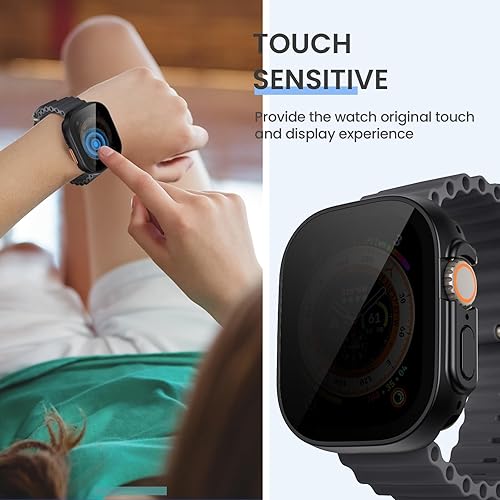 Vista 34 de Tensea Funda protectora de pantalla impermeable para Apple Watch (2 en 1) para Apple Watch, serie SE 6, 5, 4, 1.732 in, iWatch PC, película