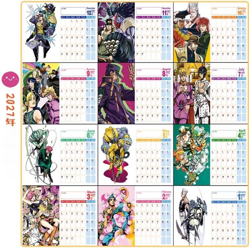 Amazon.co.jp: ジョジョの奇妙な冒険 カレンダー 卓上カレンダー 2026