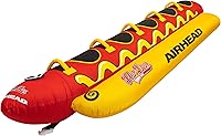 Vista 7 de Airhead Hot Dog remolcable Múltiples modelos, tubo para navegación y deportes acuáticos, almohadillas de asiento de neopreno, cubierta de nailon