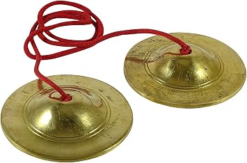 Musical Instruments Manjeera Traditional Instrument Indian Music Dia 2.7 Inches for chanting Gods name