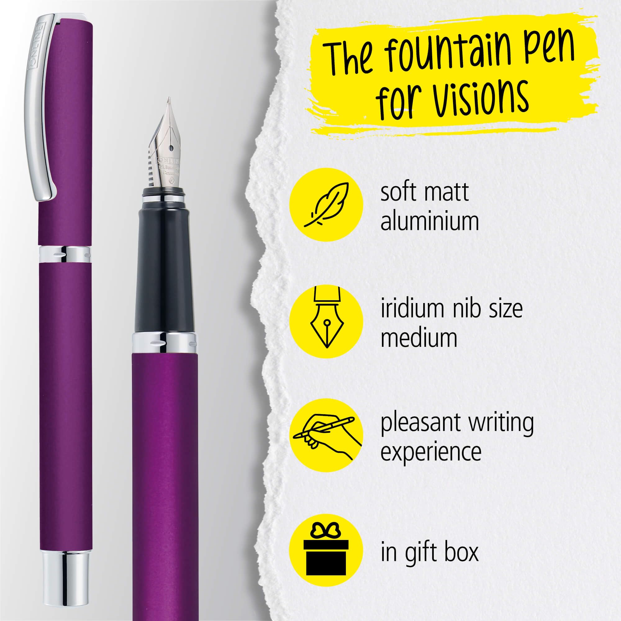 Online Fountain Pen Vision Purple - Image 2