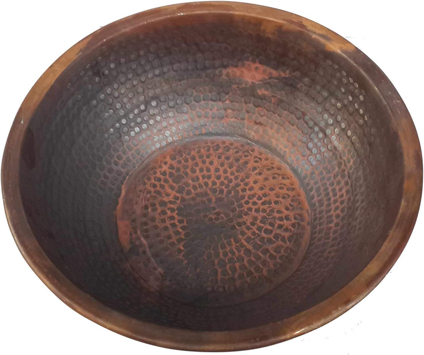 Portable Rustic Copper Massage Pedicure Bowl