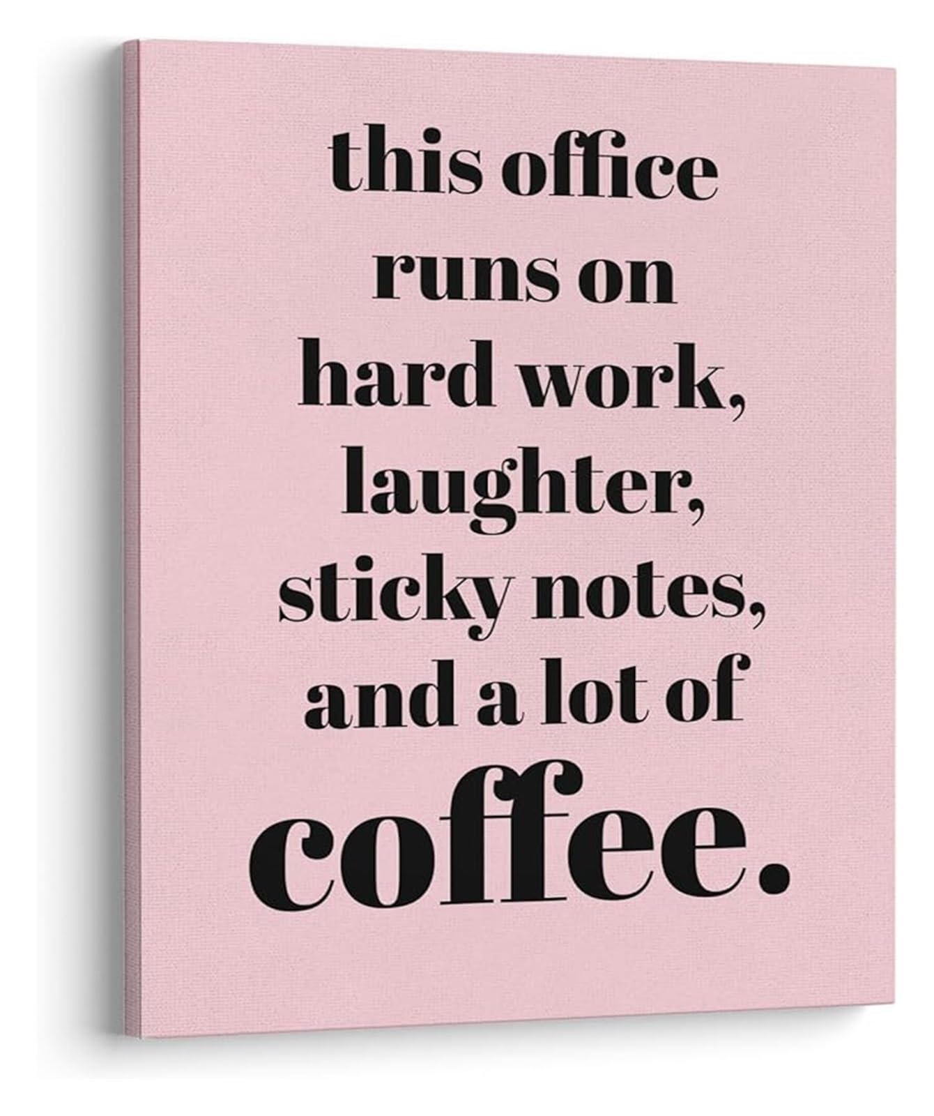 LLBOGRGGN Coffee Teamwork Quote Poster, Humorous Motivational Wall-Art for Office and Home Office(Unframed,08x12inch(20x30cm))