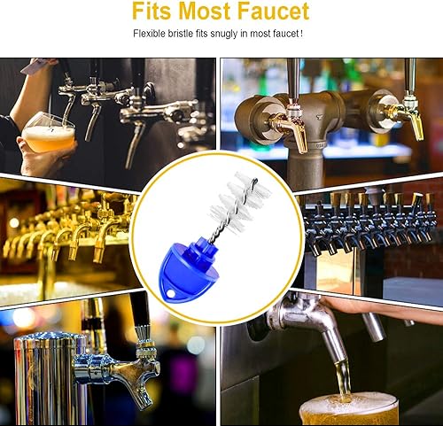 Miniatura 4 de 15 Beer Faucet Tap Plug Brush for Beer Faucet Plug Draft Beer Tap Cover Tap Plugs Beer Brush Plugs Beer Faucet Brush Caps Cover Beer Faucet Kegging
