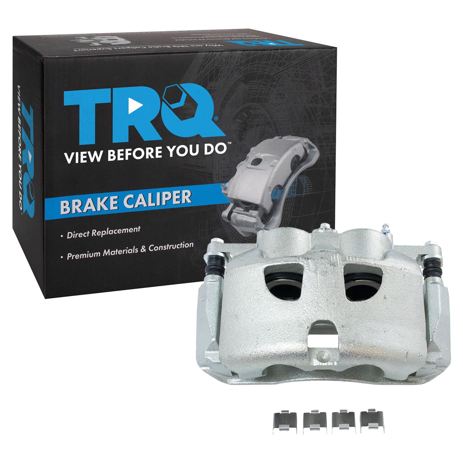 TRQ Front Right Brake Caliper w/Bracket Passenger Side