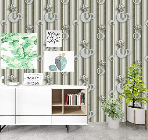 Miniatura 2 de Papel pintado 3D para pared, hojas tropicales, despegar y pegar, empalme gris, dorado, azul, hoja extraíble, papel auto-adhesivo para pared