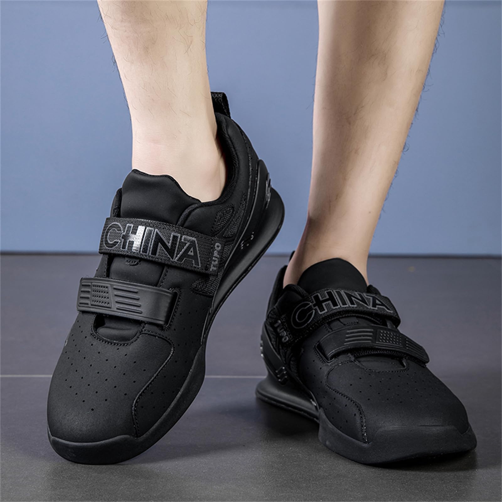 Chaussures D'haltérophilie Hommes Et Femmes Chaussures De Squat De Soulevé De Terre Baskets Plates De Fitness en Salle