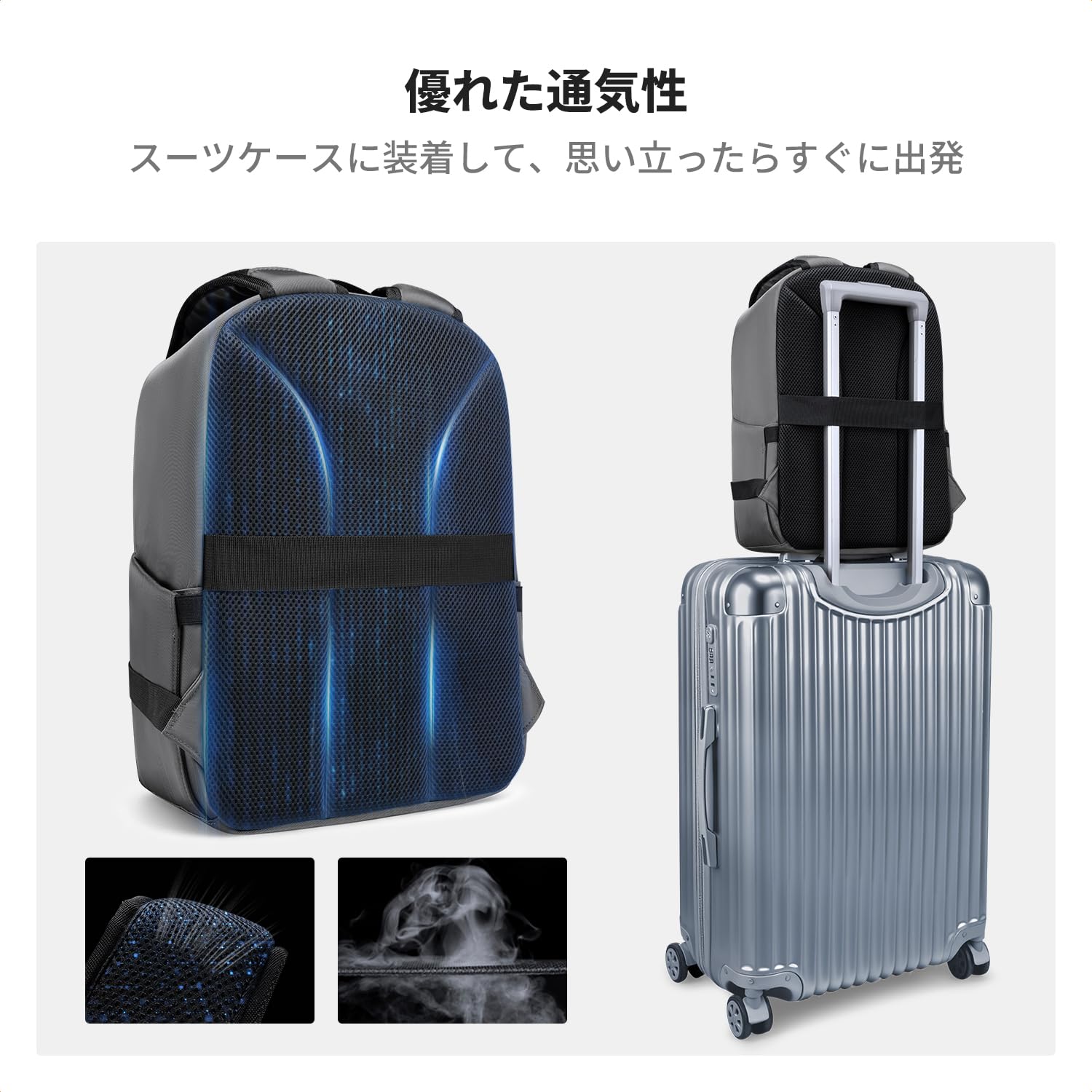 K＆F Concept カメラバック カメラリュック リュックサック バックパック 取り外し可能な仕切り板 軽量 おしゃれシンプル nikon canon Sigma Tamron sonyなどカメラ兼用 11インチPC/三脚付け可 写真バッグ 旅行/撮影/登り/アウトドア撮影に適用 プロ用一眼レフカメラバッグ
