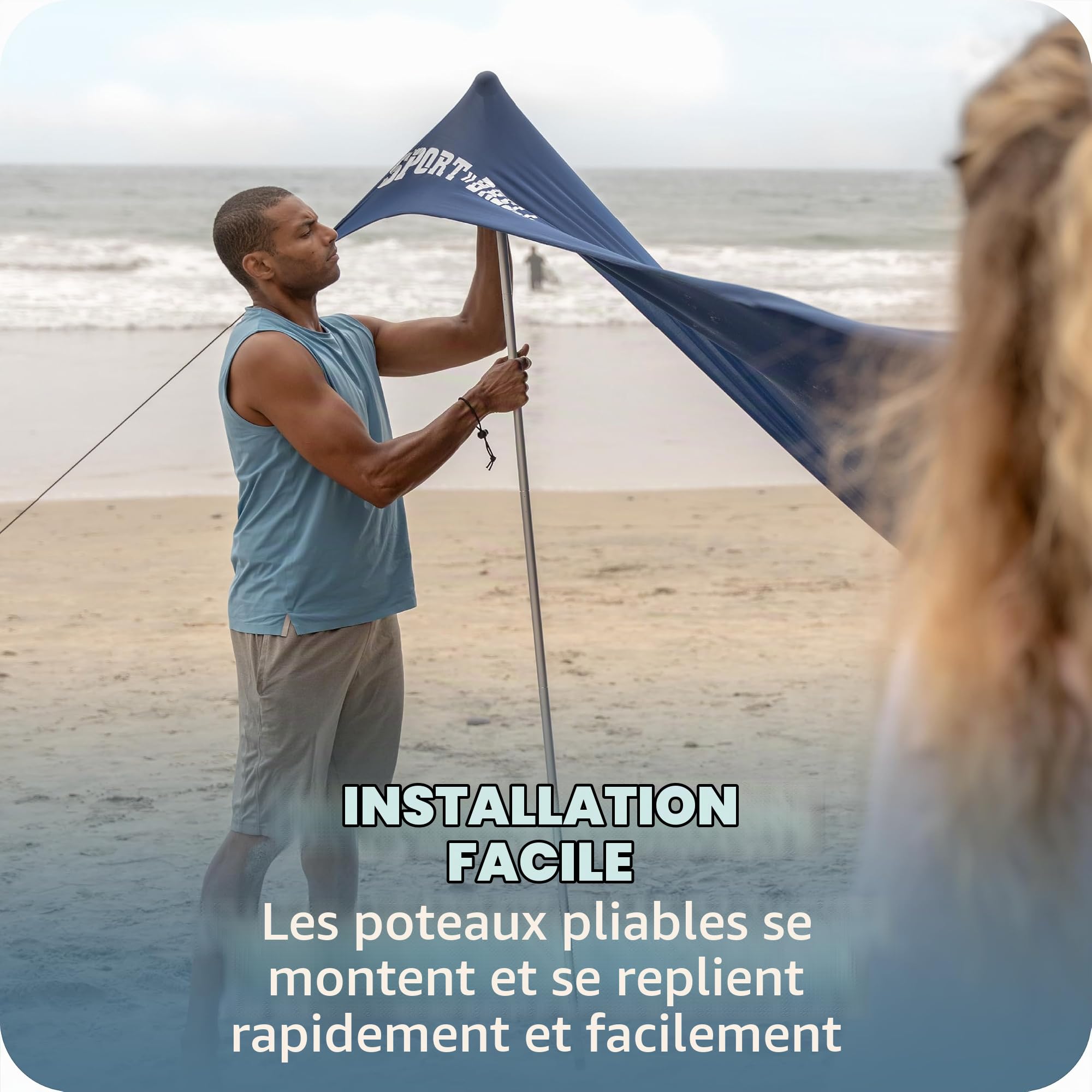 Sport-Brella Solbreeze Auvent Plage – UPF 50+