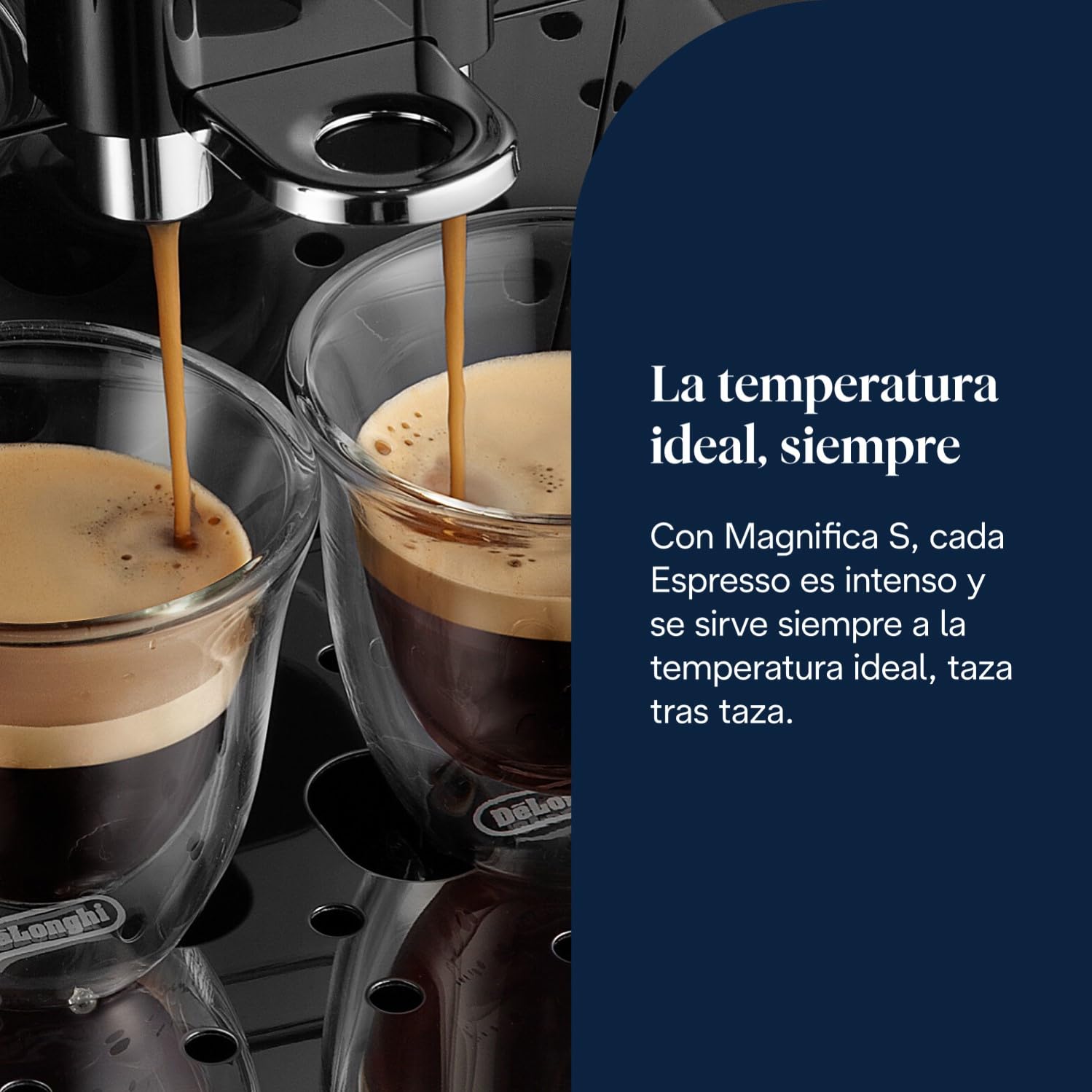 De’Longhi Magnifica S – Perfetto Cafetera Superautomática, Espumador de Leche manual, Espresso y Cappuccino, Panel de Control con Botones, Negro (ECAM11.112.B)