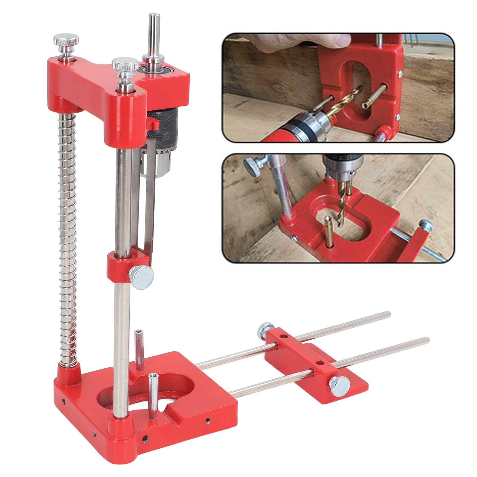 Convenient Drilling Locator, Cabinet Hardware Woodworking Drilling Precise Positioning Adjustable Woodworking Locators, Aluminium Alloy Hole Punch Template Guides Tool