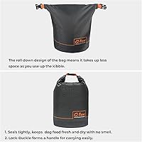 Vista 6 de Bolsa de viaje para comida de perros FXW, de gran capacidad para almacenamiento de croquetas de viaje, perfecta para viajes en RV, camping