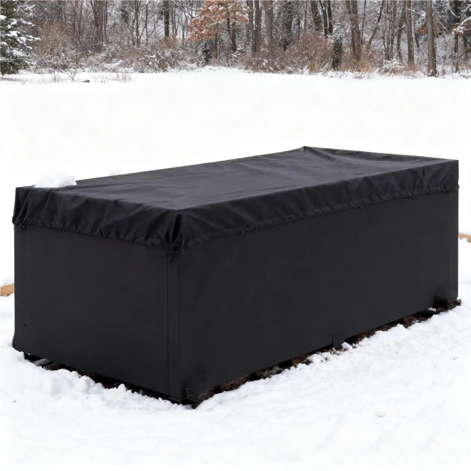 Housse de jardin imperméable avec cordon de serrage pour jardinière de tomate, fleurs de fraise, myrtille (noir)