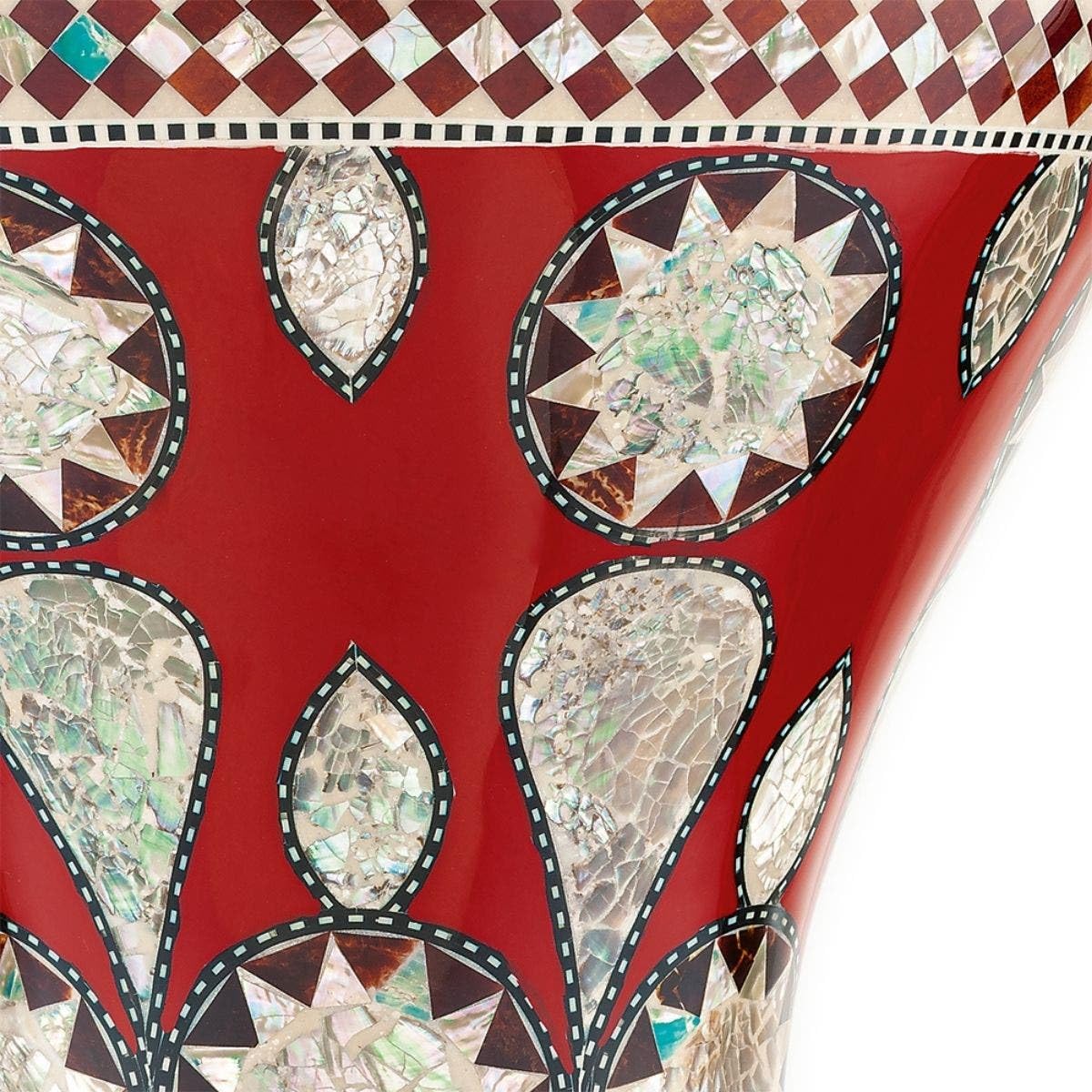 Meinl Percussion Artisan Series Doumbek – Tamburo a Mano Grande – Pelle Sintetica – Diametro 8.75 Pollici – Aluminum, Mosaic Imperial (AEED2)