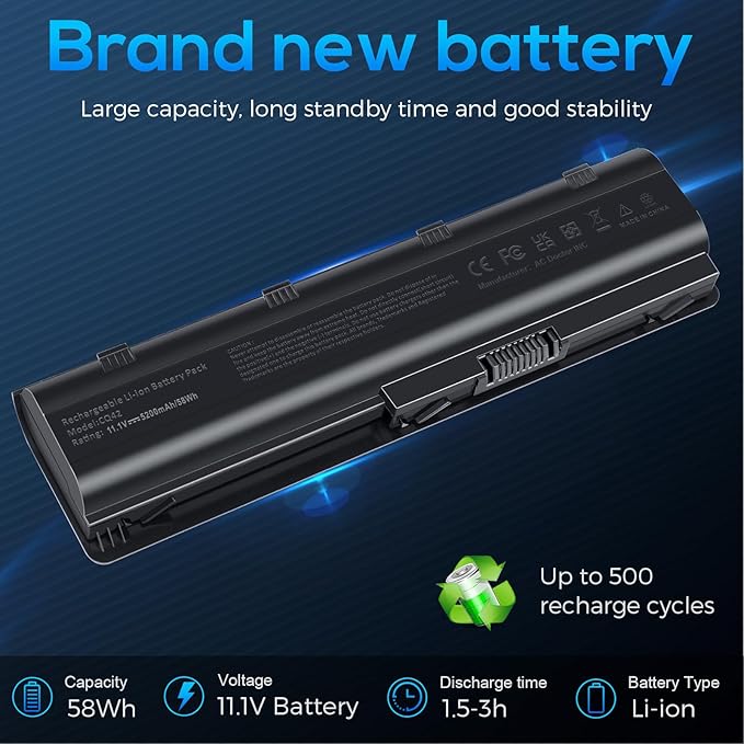 Batería TREE.NB CQ42 - 5200mAh 11.1V 6 celdas para HP miniatura 9