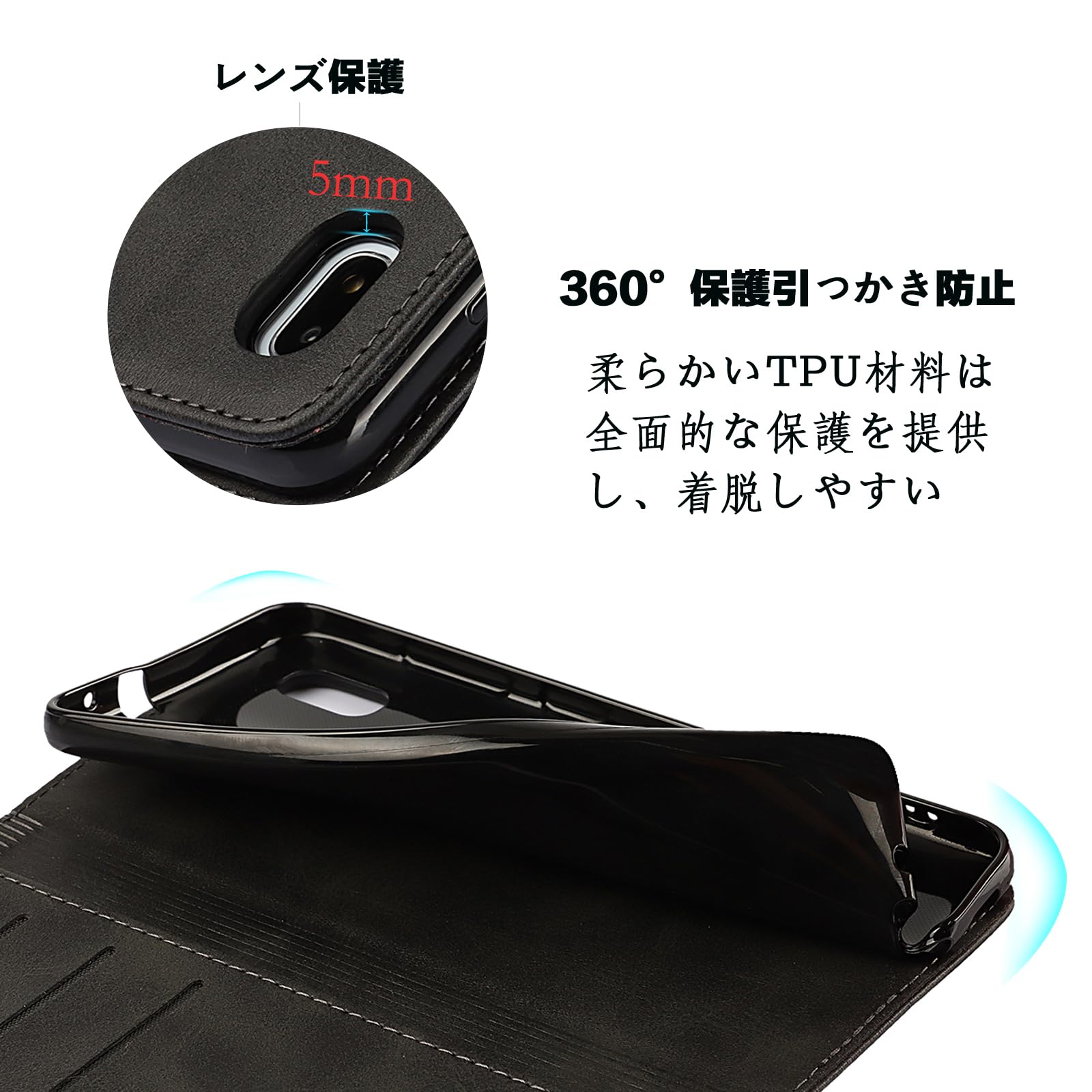 Amazon.co.jp: 【Hamany】 対応 galaxy a21 ケース 手帳型 galaxy a20
