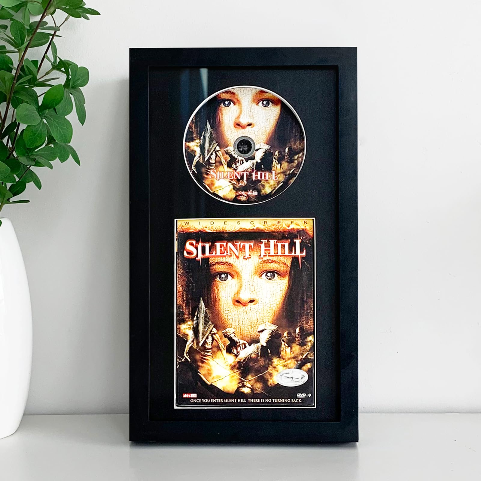 Black Shadow Box for DVD Case,DVD Disc and DVD Case Display Black