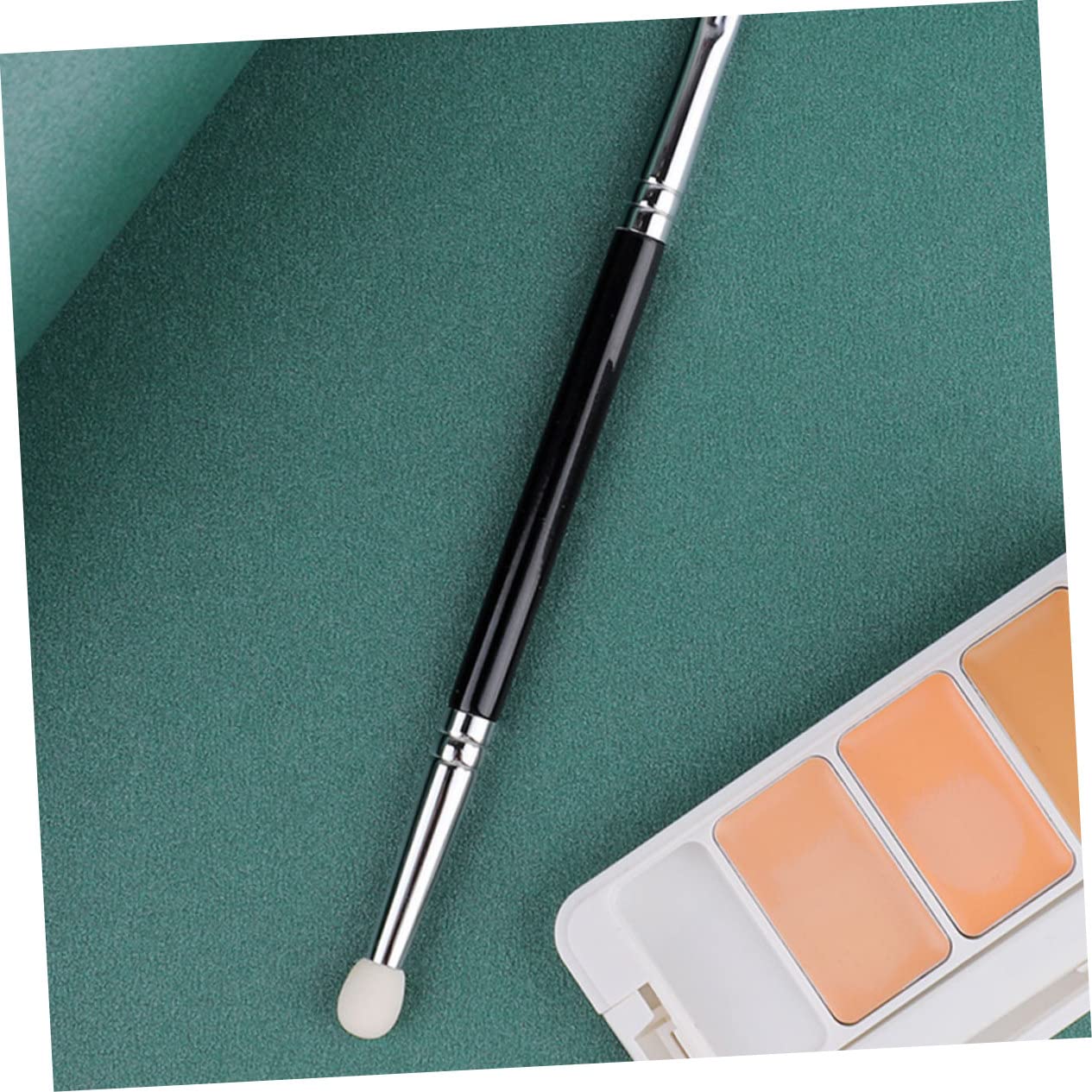 Outanaya 4pcs Double- Concealer Brush Sponge Applicator for Makeup Application Lightweight Portable for Travel