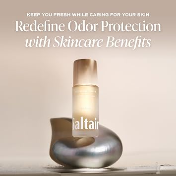 Saltair Serum Deodorant 2 Pack Salt Water Vanilla Scent 5% AHA Aluminum-Free Odor Control for Women & Men Mandelic Acid Deodorant with Lactic Acid 2x 1.7oz Travel Roll On