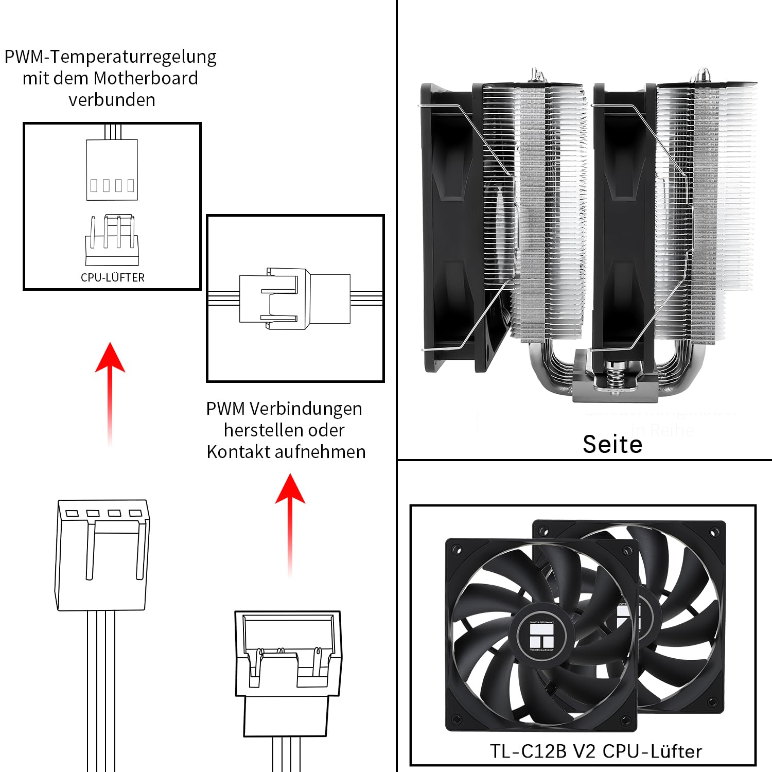 TR-Thermalright Phantom Spirit 120 SE - Radiatore CPU a doppia torre con 7 tubi di calore, Dual TL-C12B V2 PWM, per AM5/AM4, Intel lga1851/1700/115x/1200,154 mm