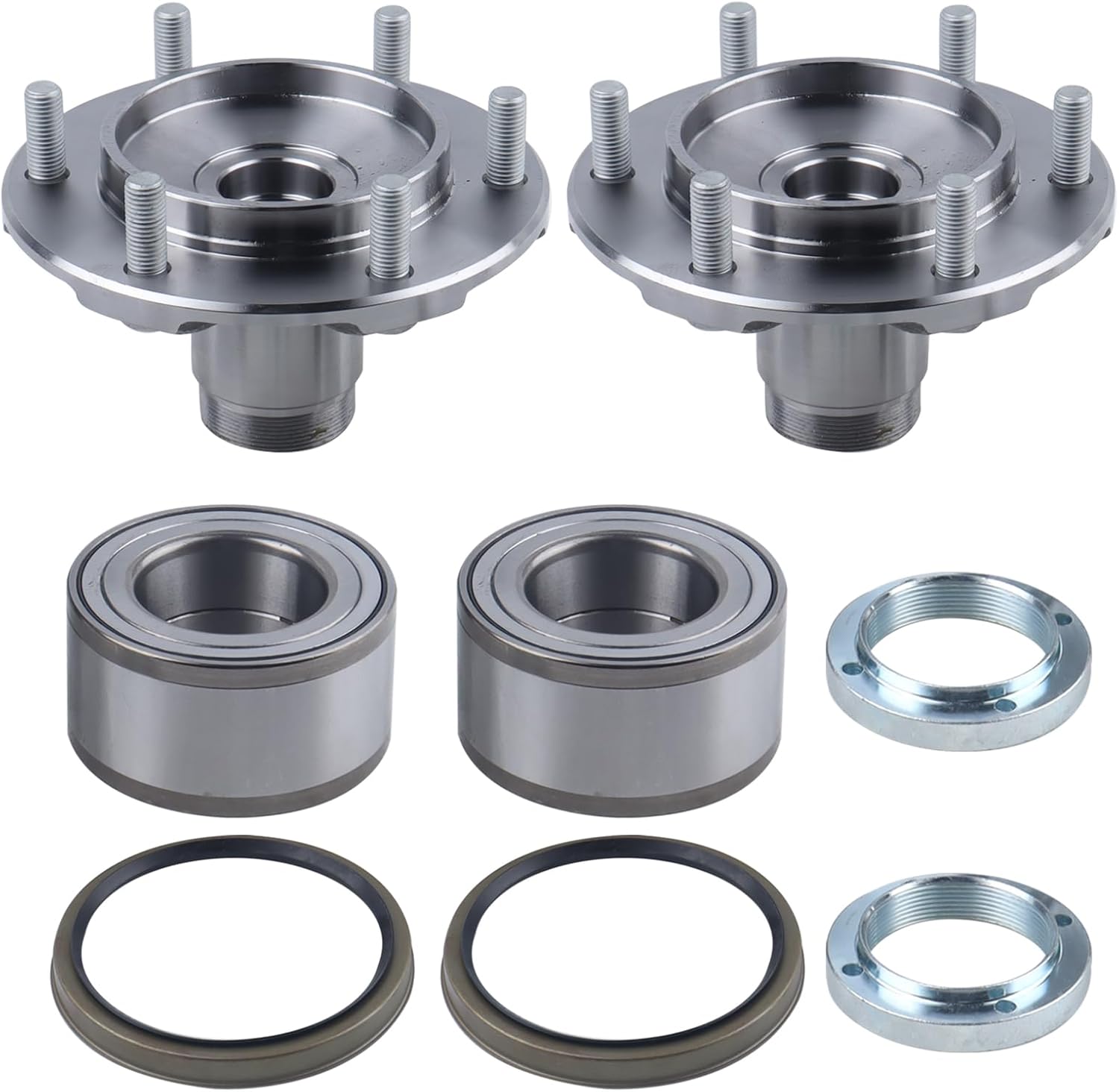 2WD 2PCS Front Wheel Hub Bearing Kits Compatible with 1996-2001 4Runner 2001-2007 Sequoia 2000-2006 Tundra 1999-2004 Toyota Tacoma 5170112