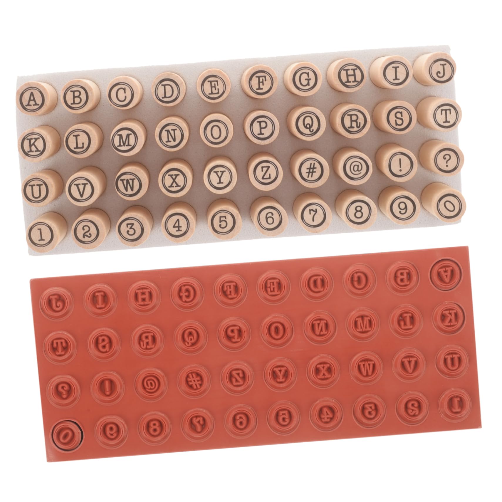 TEHAUX 5 Set Cilindro Sigillo Scrapbook Francobolli Fai Da Te Francobolli Per L'Artigianato Mestiere Fai Da Te Timbro Di Legno Inglese Francobolli Di Legno Timbro