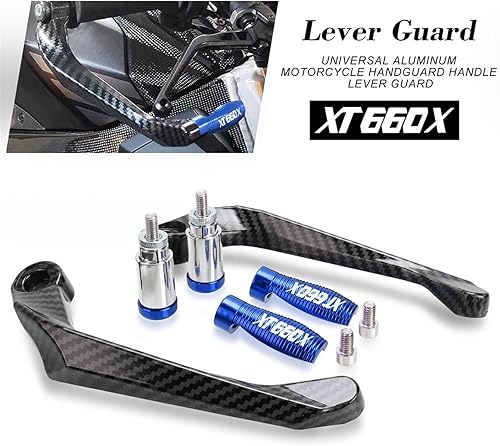Miniatura 2 de Protector de aluminio para motocicleta 7/8 0.866 in freno embrague palancas protector para Yamaha XT660X 2004-2014 2015 2016 2017 XT660 XT 660 X