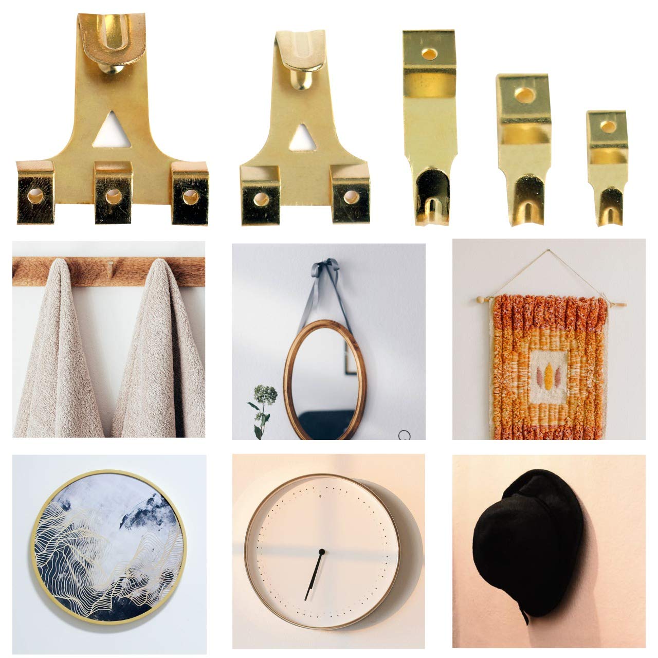 StayUnique1 - 260 PCs Picture Hooks Heavy Duty-- Rustproof Picture Hanging Kit w