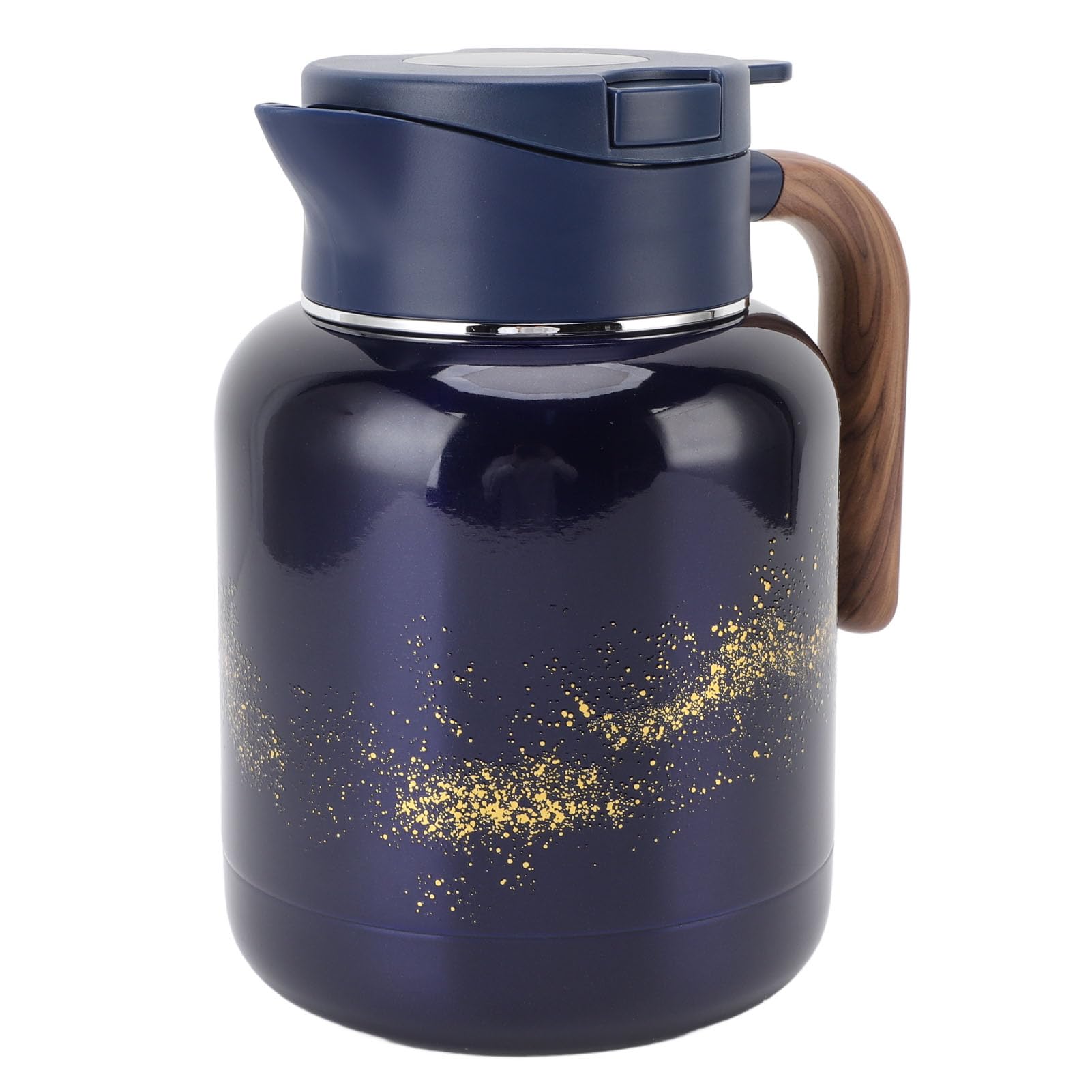 Jarra Térmica para Café, 1300ml Acero Inoxidable Ti Aleación Tetera Aislada con Pantalla Digital para Bebidas Frías y Calientes