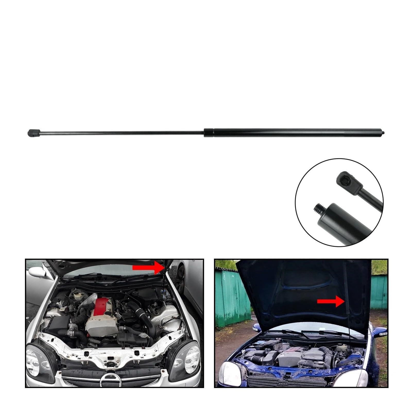 Pistoncini Anteriori Cofano Per Mercedes SLK R170 1996-2004 1708800229S1 1x Cofano Anteriore Ammortizzatori A Gas Supporto Molla Sollevatore