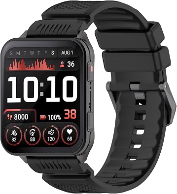 Compatible with Garmin Venu X1 Replacement Band Silicone Wrist Strap Bracelet Soft And Durable with Quick Release Smartwatch Accessorie24mm/Black
