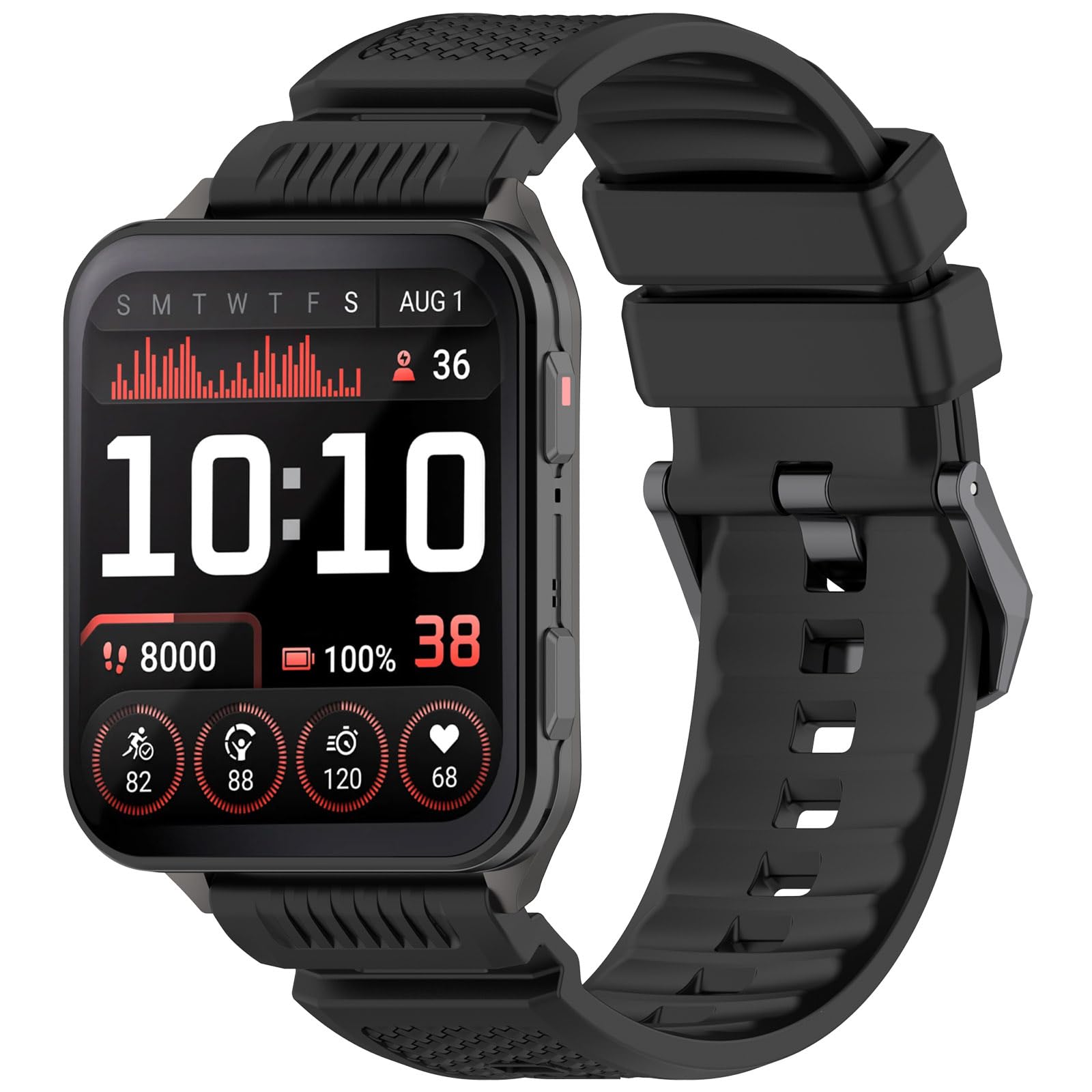 Compatible with Garmin Venu X1 Replacement Band Silicone Wrist Strap Bracelet Soft And Durable with Quick Release Smartwatch Accessorie(24mm/Black)-picture-10