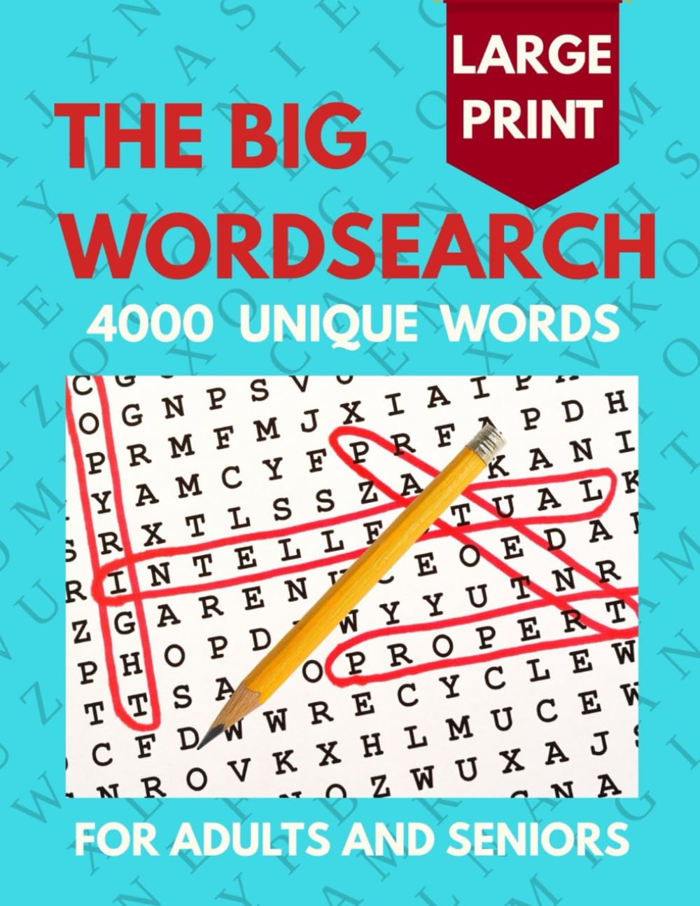 The Big Wordsearch: 4000 Unique Words for Adults and Seniors