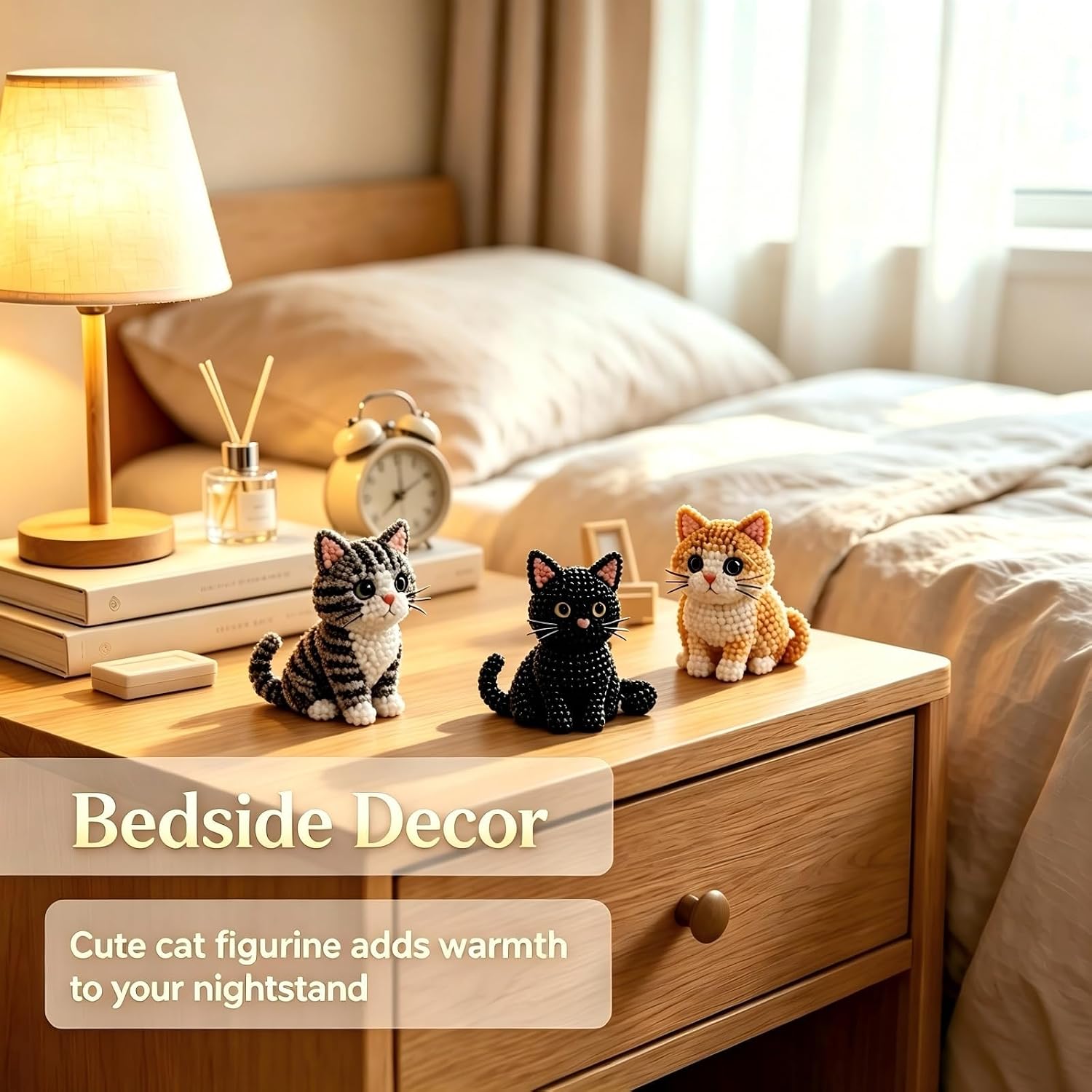 DIY Bead Kit Beaded Animal Craft Kit ，3D Beaded Animal Kit for Adults 4 Cute Designs Animal Themed Beadwork Kits for Beginners & Craft Enthusiasts with Instructions Each Box