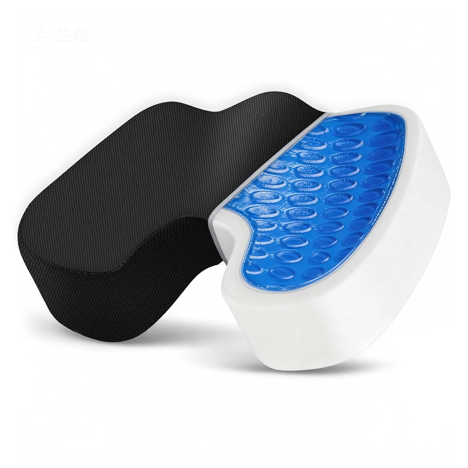 Chair Cushion, Memory Foam Seat Cushion with Large Non-Slip Washable Cover Suitable for Gaming Chairs, car Seats, and Computer Chairs Provides Sciatica and Coccyx Support for Extended Sitting Periods