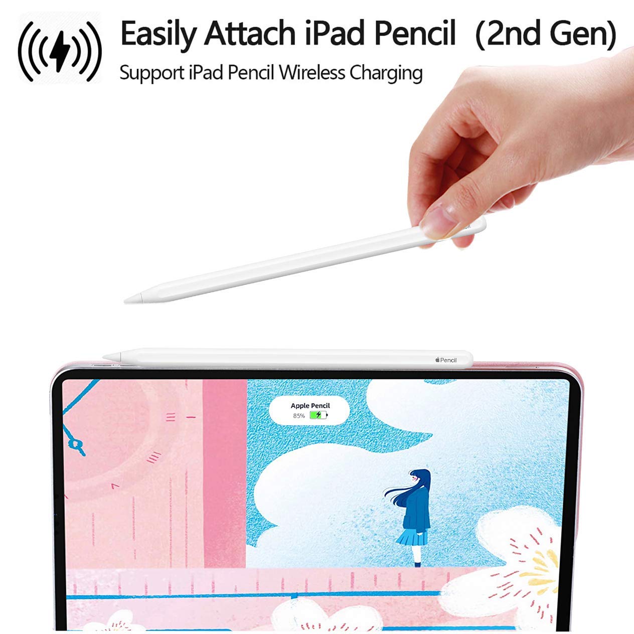 Custodia Con Tastiera Bluetooth E Trackpad Per IPad Pro 11 (Air 4/5), Retroilluminata 7 Colori, Staccabile, Con Slot Per Matita, Verde