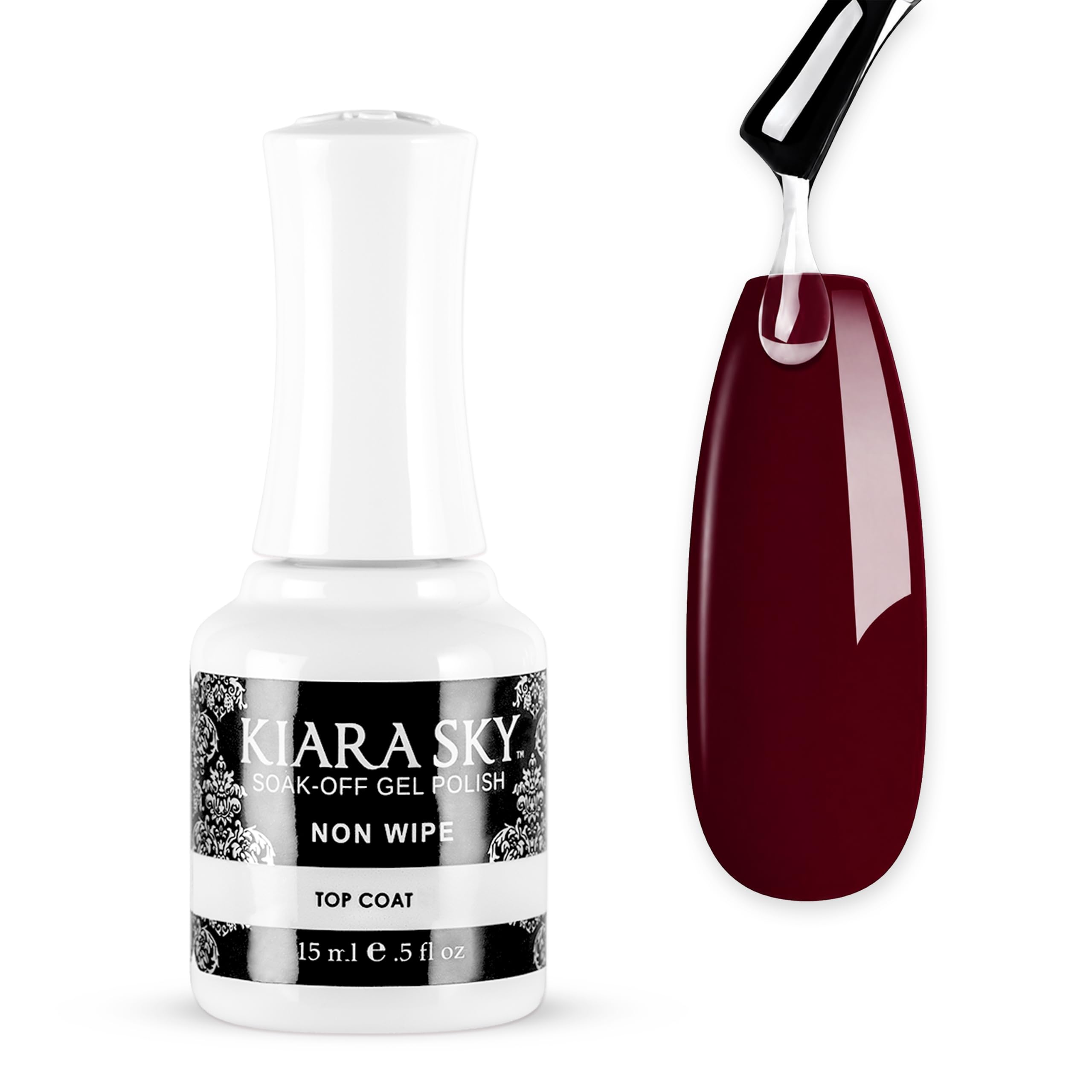Kiara Sky Professional Nails LED UV Soak off Gel Polish Non Wipe Top Coat