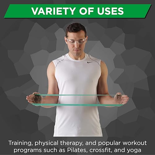 Miniatura 5 de Banda de látex profesional de resistencia TheraBand para pilates, crossfit, yoga, tonificación, estiramiento, entrenamiento de fuerza sin pesas,