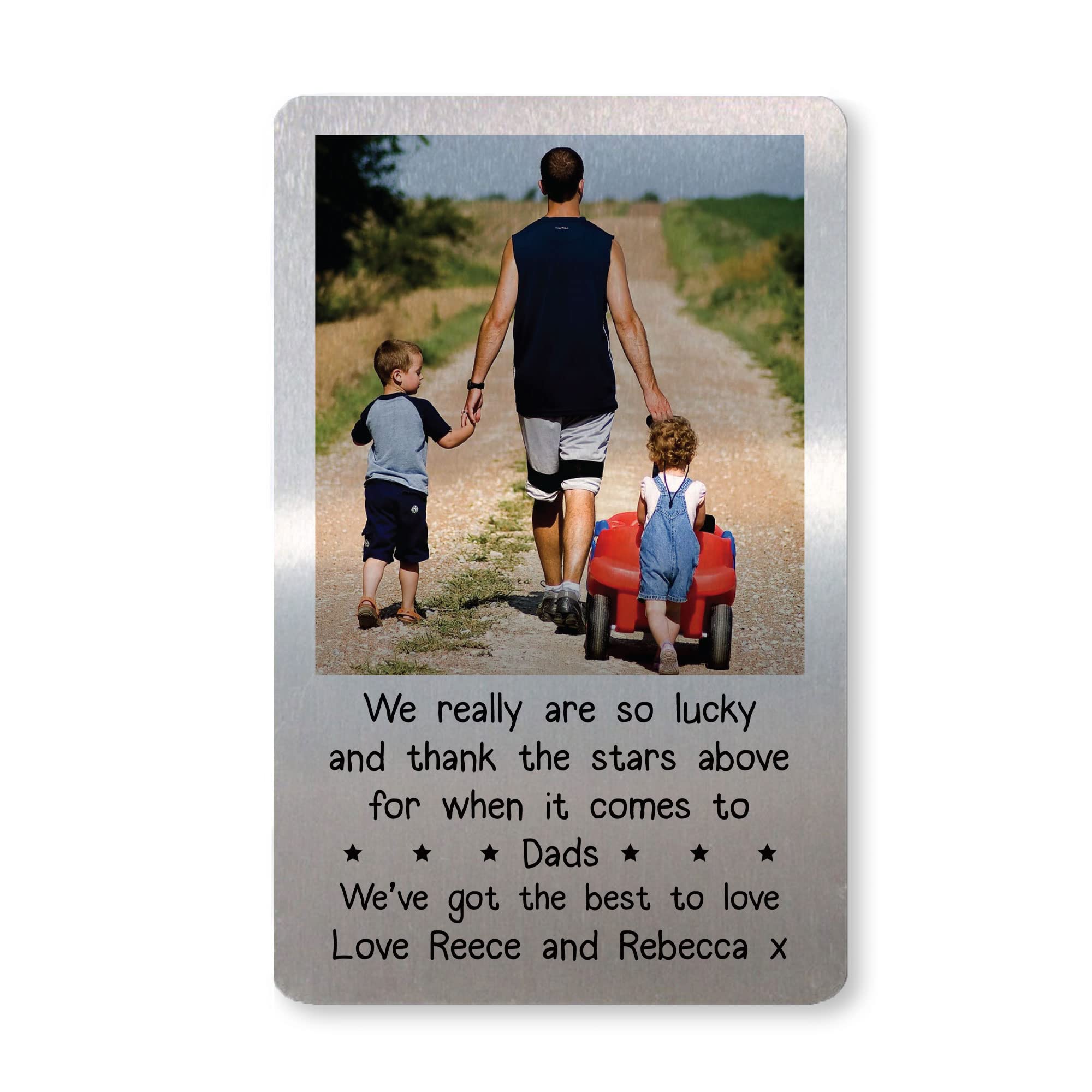 RED OCEAN Personalised Gift For Dad Birthday Christmas Photo Wallet Insert Thank You Gift For Him