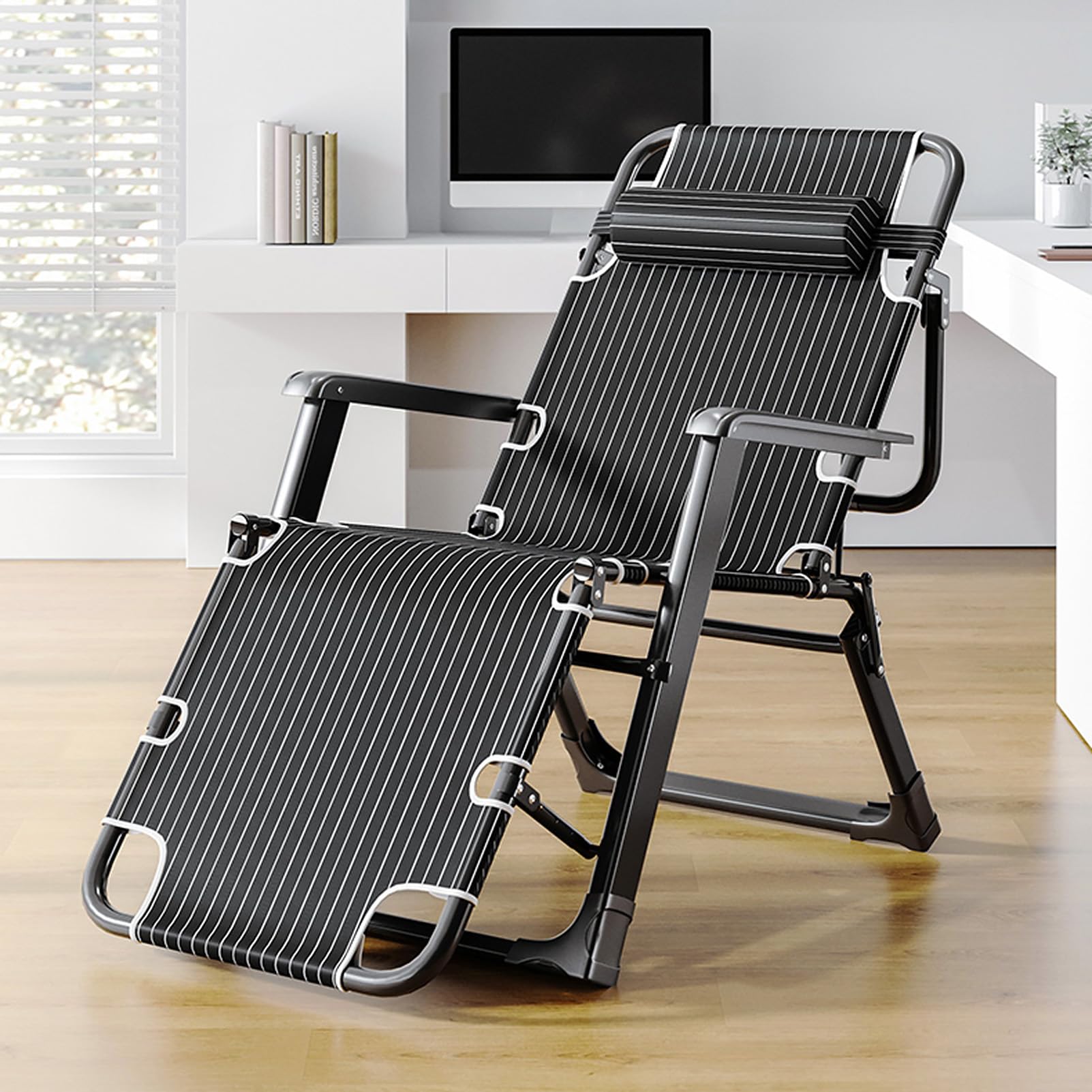 Fauteuil inclinable Zero Gravity pliable et robuste pour jardin et camping