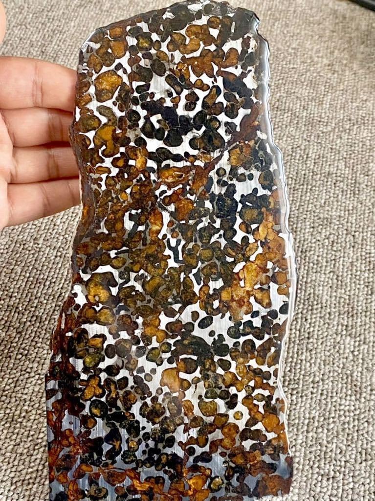 23cm 大型 宇宙パワー パラサイト隕石 セリコ隕石 石鉄隕石 高品質隕石 幸運 開運 浄化 仕事運up 金運up